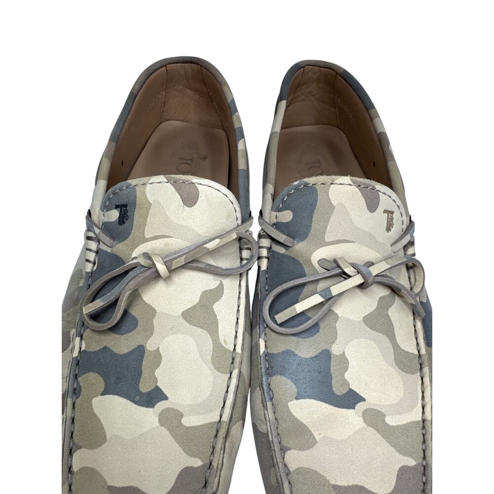 TOD'S Gommino Driving Shoes, Men's Size 8, Camo - Picture 4 of 15
